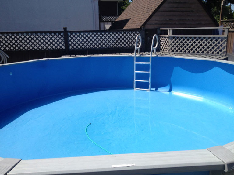New above ground liner pool shark pools